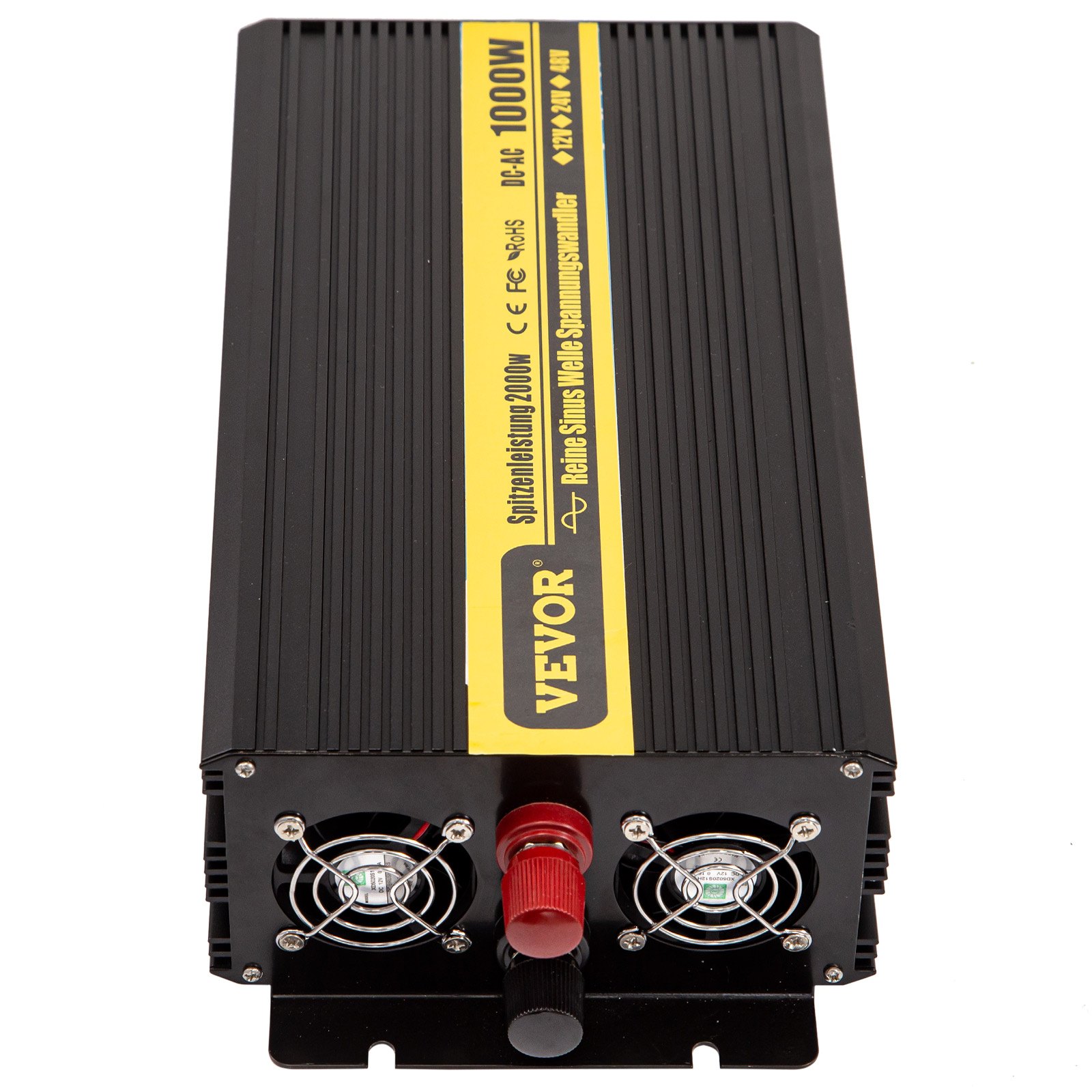 Vevor Inversor De Corriente De Onda Sinusoidal Pura 1000w 2000w Dc 12v A Ac 230v