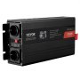 VEVOR Inversor de Corriente de Onda Sinusoidal Pura Inversor de Corriente 2000 W CC 12 V a CA 230 V con 2 Salidas de CA, 2 Puertos USB, 1 Puerto Tipo C y Control Remoto para teléfonos inteligentes, PC