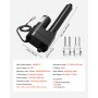VEVOR 12V Linear Actuator, 200mm Stroke Ultra Heavy-Duty 9000N Linear Motion Actuator, IP65-Rated 5mm/s with Mounting Brackets for Industrial Machinery Vessels, Heavy Lifting Systems