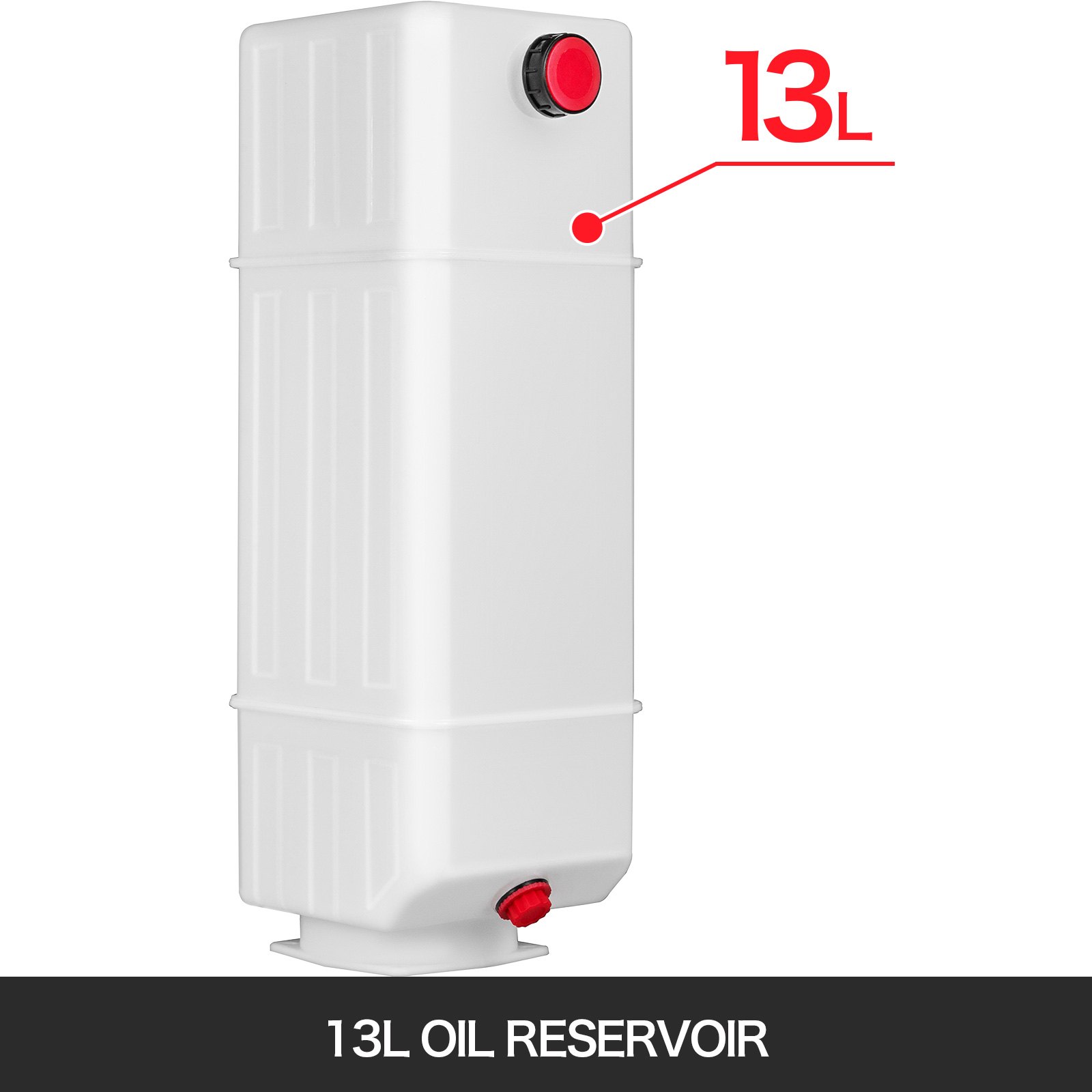 Tanque De Bomba Hidráulico De Plástico 13l Depósito De Combustible Doble Acción