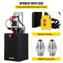VEVOR Bomba hidráulica de remolque de doble acción, unidad de potencia hidráulica de 12 V CC, con tanque de metal de 11,4 L, unidad hidráulica de 3200 PSI, para camión de auxilio elevador de remolque