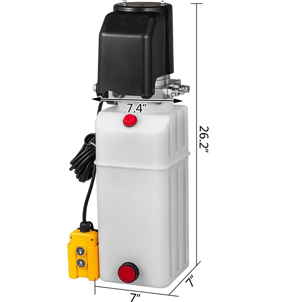 Bomba Hidráulica 13l Cilindro Hidráulico 12v Tanque De Acción Simple