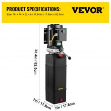 Paquete de unidad de potencia hidráulica de elevación automática para automóvil de 3 HP, 220 V 60 Hz, tanque de 2950 PSI y 3,5 galones