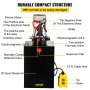 VEVOR Bomba hidráulica de 12 V CC, unidad de potencia hidráulica de doble acción de 18,9 L, con tanque de metal, elevación de volcado rápida y eficiente para remolque de elevación de cangilones