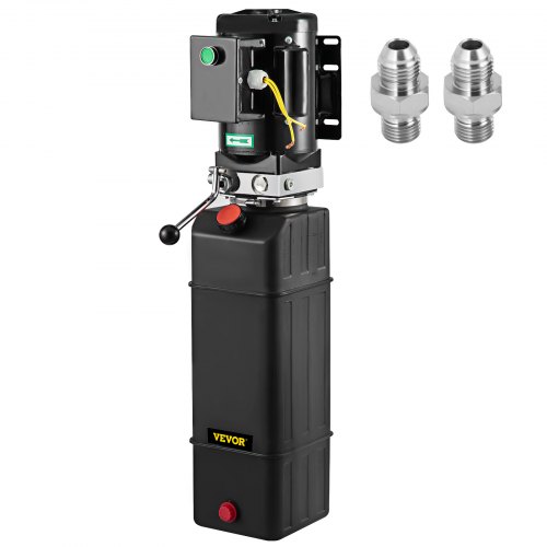 VEVOR Bomba Hidráulica Motor Hidráulico de 15 Cuartos Elevador Hidráulico Monofásico Elevador de Automóviles Remolque de Descarga de 3450 RPM 208-230 V Elevador Automático de 2 Caballos de Fuerza