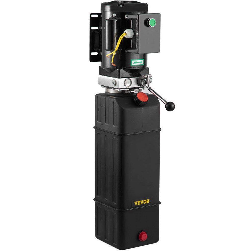 VEVOR Bomba Hidráulica Motor Hidráulico de 15 Cuartos Elevador Hidráulico Monofásico Elevador de Automóviles Remolque de Descarga de 3450 RPM 208-230 V Elevador Automático de 2 Caballos de Fuerza
