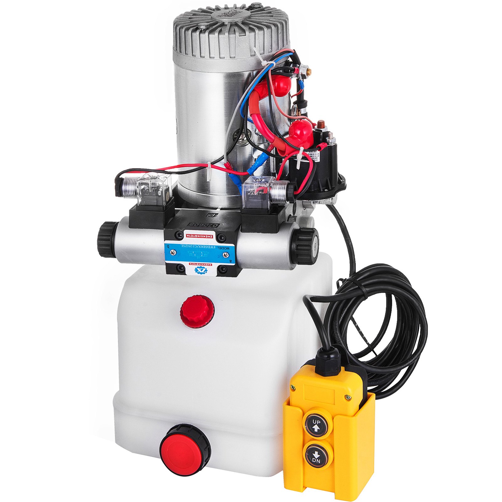 Bomba Hidráulica De Doble Efecto De Solenoide De 12v Dc Con Tanque De 4.5l