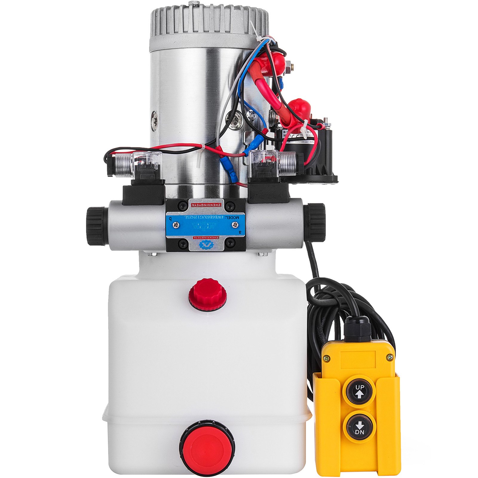 Bomba Hidráulica De Doble Efecto De Solenoide De 12v Dc Con Tanque De 4.5l