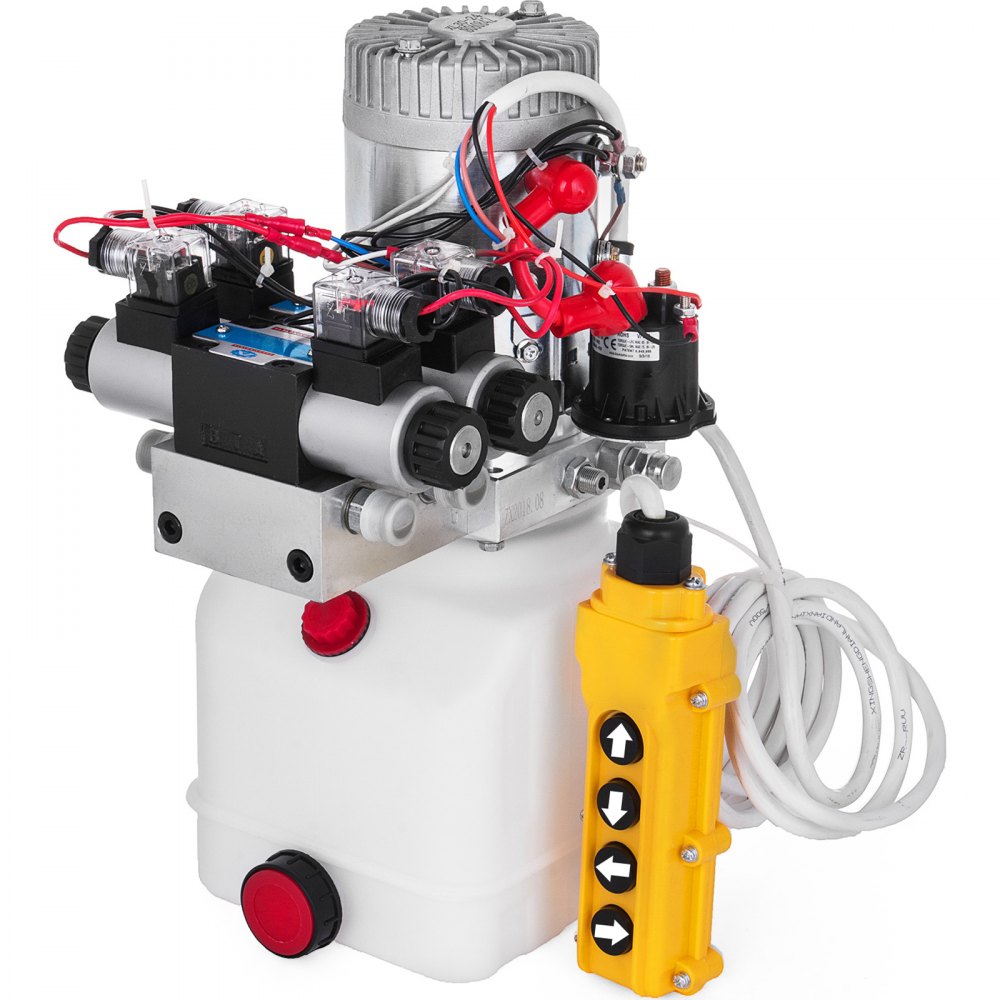 Bomba Hidráulica 24v 4,5l Dc Doble Acción Paquete De Energía Solenoide
