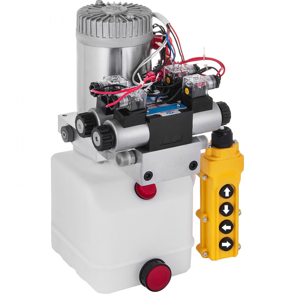 Bomba Hidráulica 24v 4,5l Dc Doble Acción Paquete De Energía Solenoide