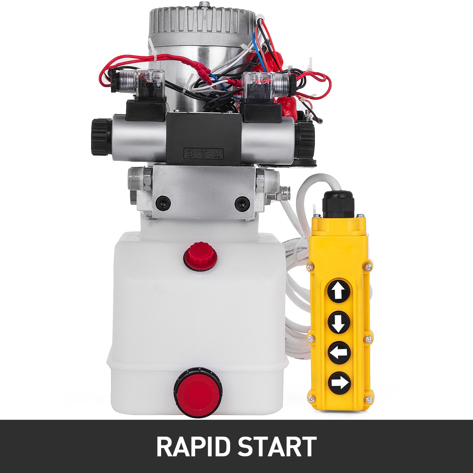 Bomba Hidráulica 24v 4,5l Dc Doble Acción Paquete De Energía Solenoide