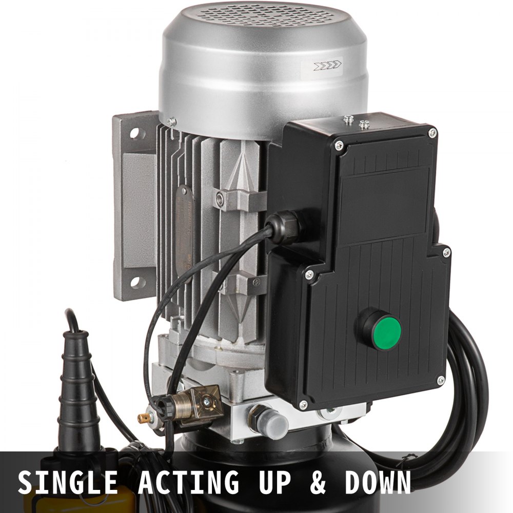 Vevor Bomba Hidráulica 6 L Cilindro Hidráulico 230 V, Con Tanque Aceite 2200 W