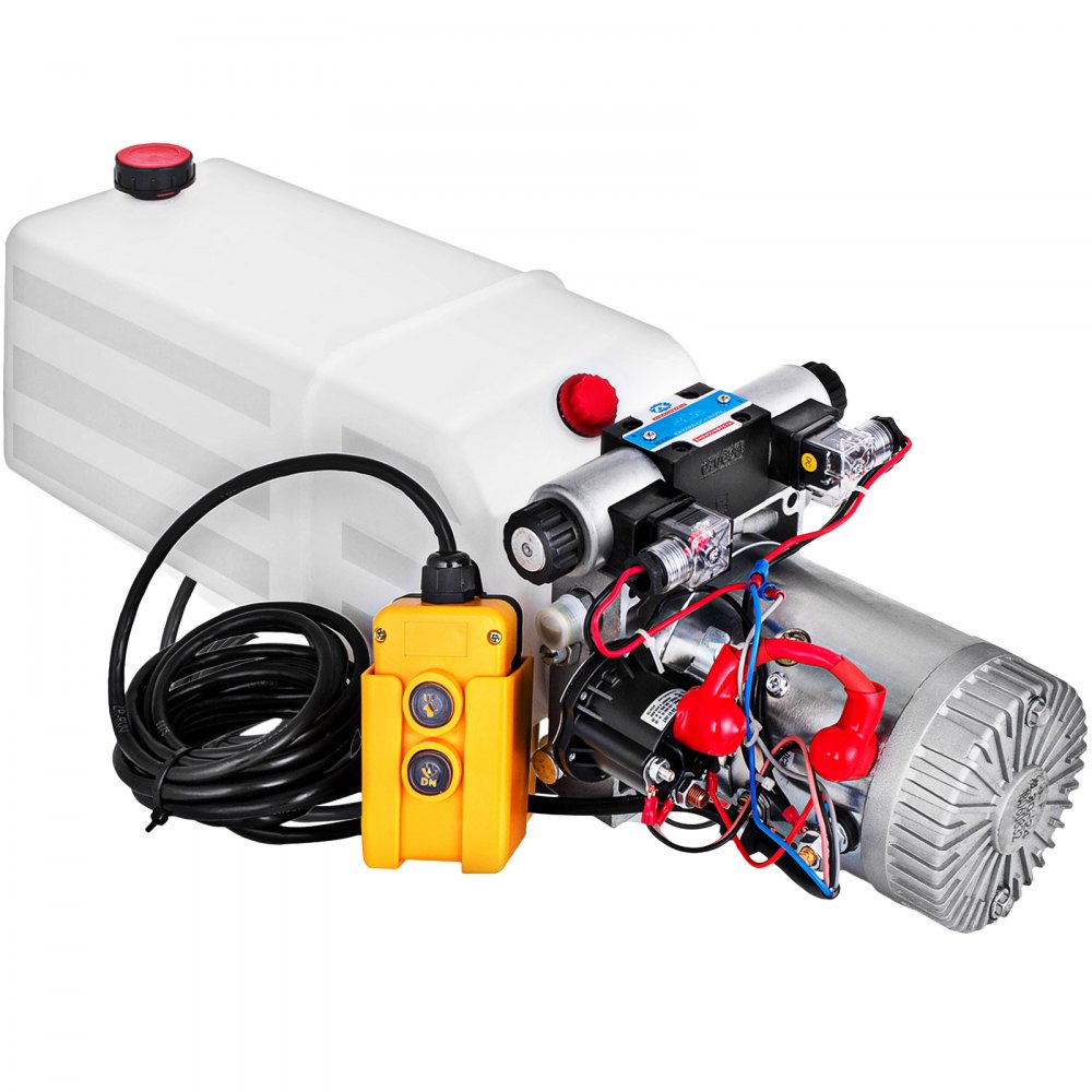 Bomba Hidráulica De Acción 24v Dc Con Doble Efecto Con Depósito De Plástico 8l