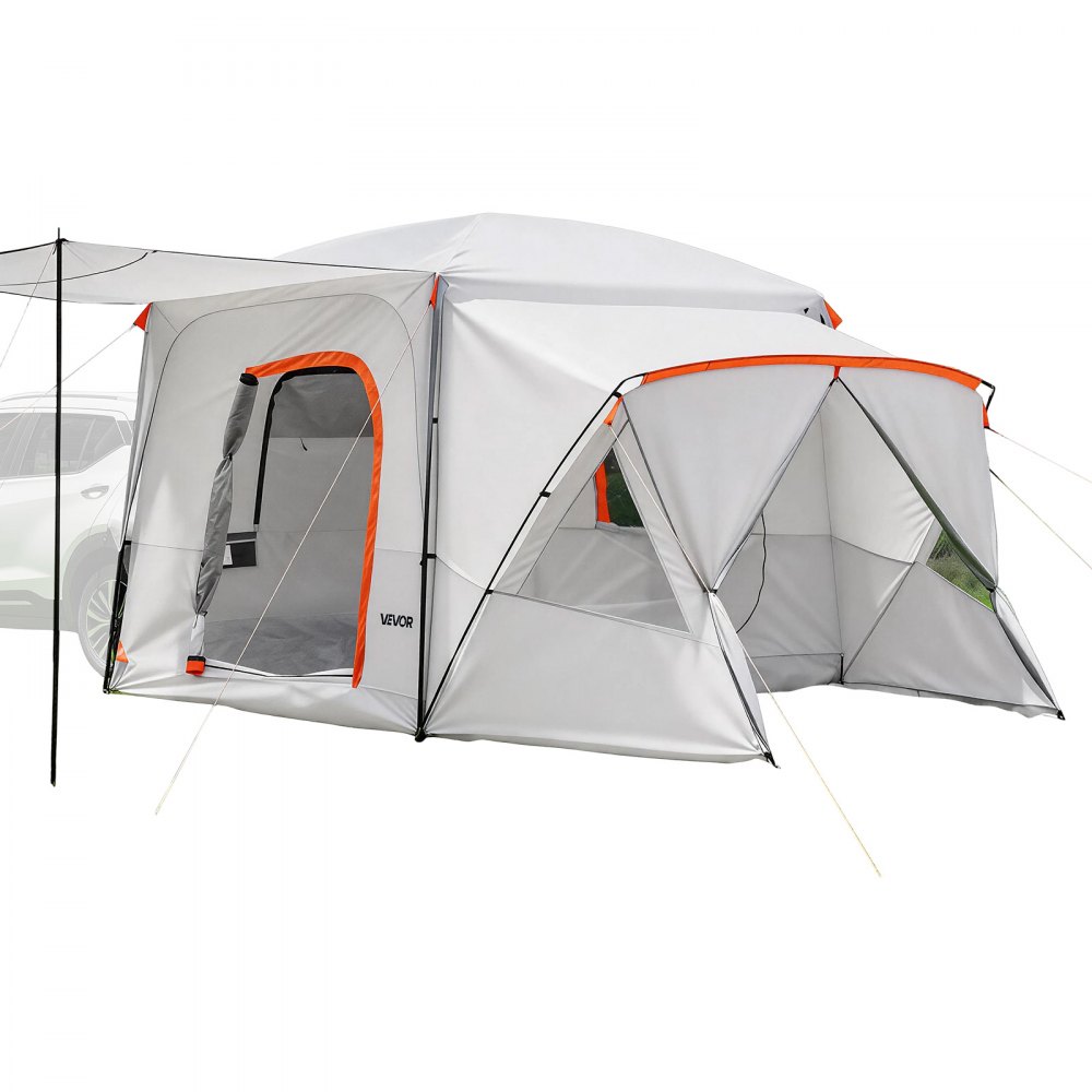 VEVOR Tienda de Campaña para Portón Trasero 396,4 x 305 x 233 cm para 5 a 9 Personas, Tienda de Campaña para Maletero de Coche con Puertas Ventiladas y Ventanas de Malla para Acampar al Aire Libre
