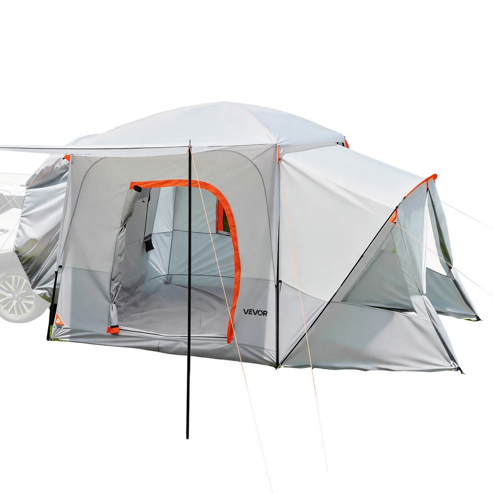 VEVOR Tienda de Campaña para Portón Trasero 396,4 x 305 x 233 cm para 5 a 9 Personas, Tienda de Campaña para Maletero de Coche con Puertas Ventiladas y Ventanas de Malla para Acampar al Aire Libre