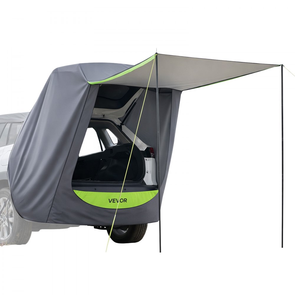 VEVOR Tienda de Campaña con Toldo para Coche Tamaño Principal de 150 x 150 cm, Tienda de Sombra para Portón Trasero Impermeable PU2000 mm con Bolsa de Transporte, Carpa para Acampar al Aire Libre