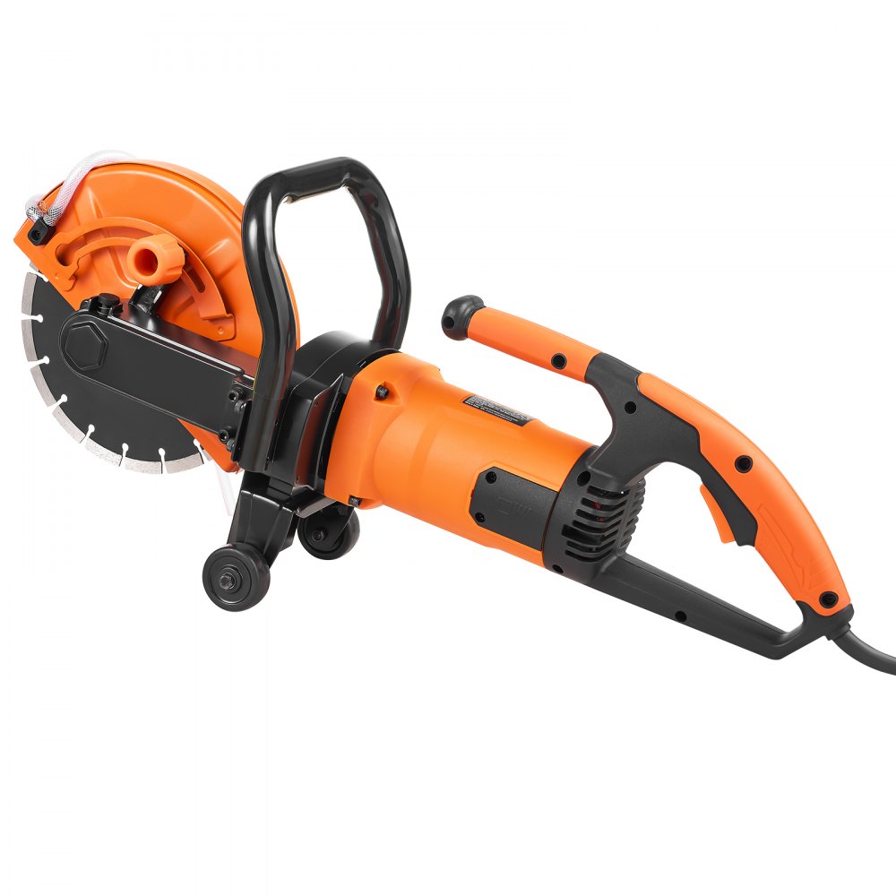 VEVOR Sierra Eléctrica para Hormigón 230mm 2000W Sierra Circular de Alta Potencia Profundidad de Corte de 89 mm Sierra de Disco Húmeda/Seca con Tubería de Agua Bomba de Agua Hoja para Piedra Ladrillo