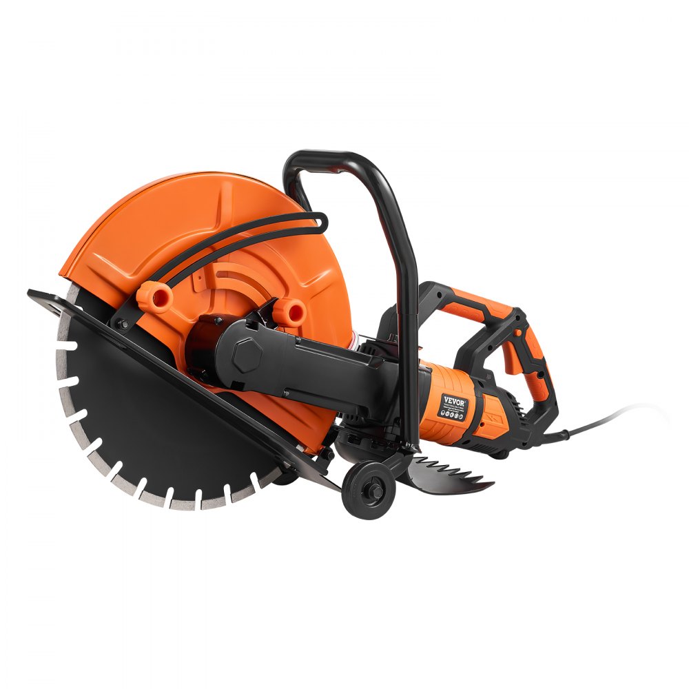 VEVOR Sierra Eléctrica para Hormigón 406mm 2800W Sierra Circular de Alta Potencia Profundidad de Corte de 152mm Sierra de Disco Húmeda/Seca con Tubería de Agua Bomba de Agua Hoja para Piedra Ladrillo