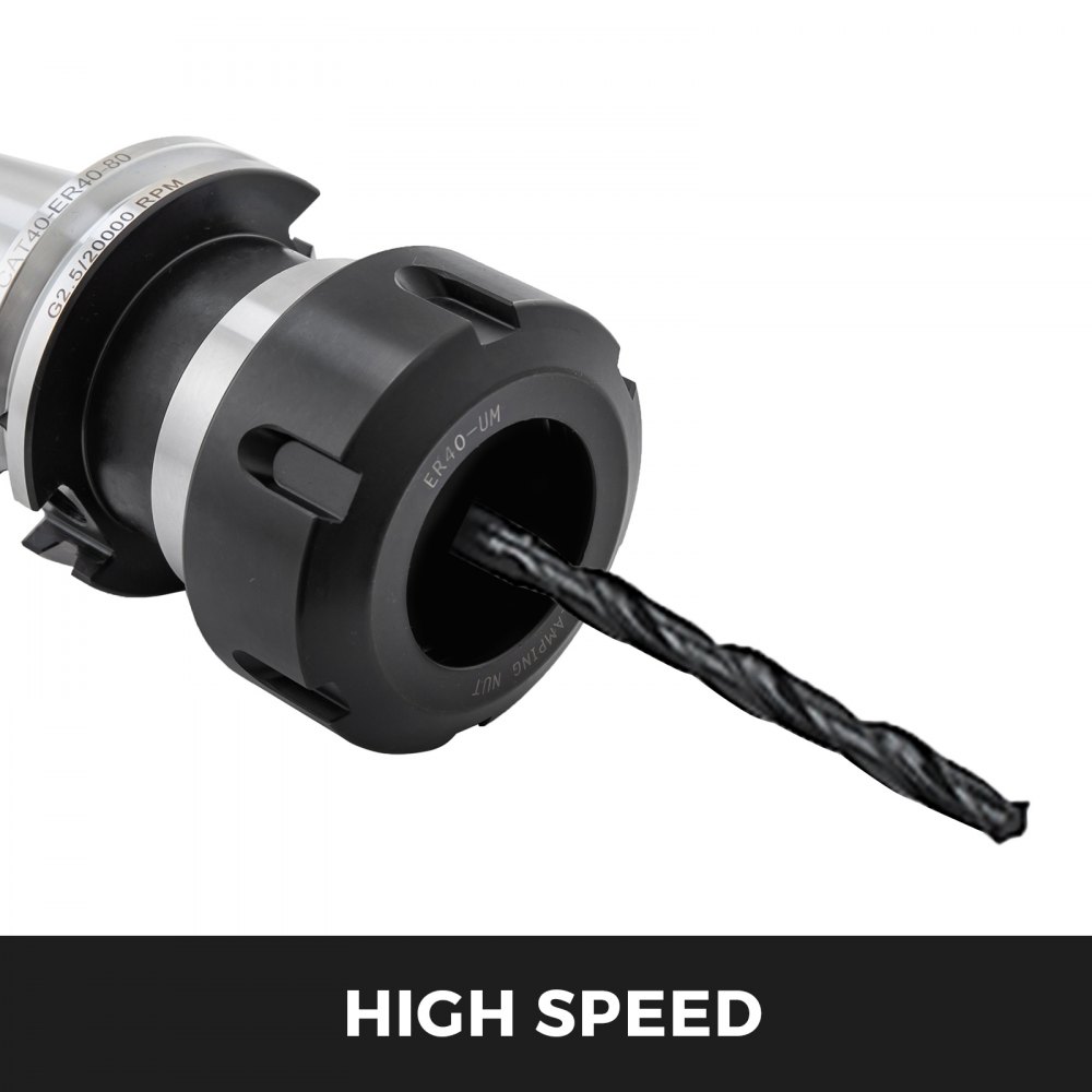 Cat40 Er40 Collet Chuck 4pcs 3.15''alta Precisión Duradero Endurecido Liso