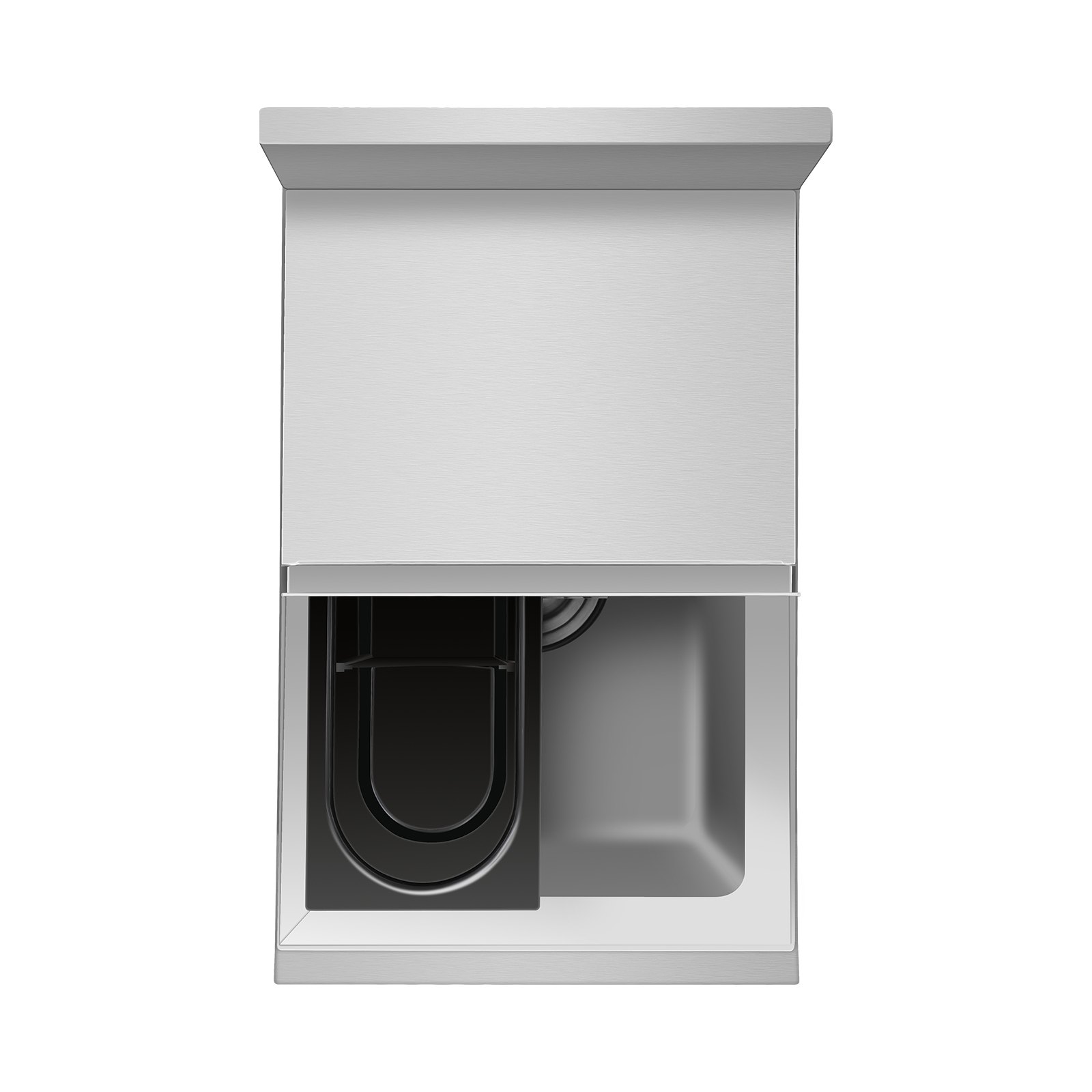 VEVOR Contenedor de Hielo de 28 L para Debajo del Mostrador de 305 x 483 x 937 mm, de Acero Inoxidable con Tapa Deslizante y Patas de Bola Ajustables, Carrito Refrigerado para Bar, Restaurante