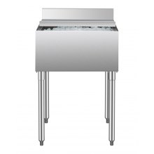 VEVOR Contenedor de Hielo de 61 L para Debajo del Mostrador 610 x 482 x 937 mm