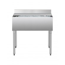 VEVOR Contenedor de Hielo de 95,3 L para Debajo del Mostrador 913 x 483 x 937 mm