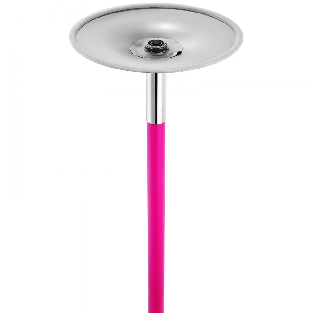 VEVOR Barra de Baile Profesional 2700x390 mm Barra de Baile Estática y Giratoria Kit de Danza en Barra Vertical Extraíble y Portátil Barra de Acero Inoxidable Resistente Altura Ajustable para Bar Club