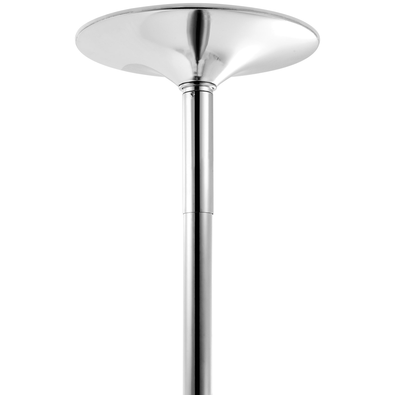 VEVOR Barra de Baile Profesional 2750x390 mm Barra de Baile Estática y Giratoria Kit de Danza en Barra Vertical Extraíble y Portátil Barra de Acero Inoxidable Resistente Altura Ajustable para Bar Club