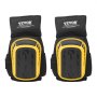 VEVOR Rodilleras para Trabajo de Construcción Extendidas con 2 Correas de Extensión, Rodilleras de Gel de Espuma Antideslizantes para Jardinería, Pisos, Techos, Limpieza, Negro y Amarillo