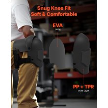 VEVOR Rodilleras para Trabajo Extra Gruesas para Techado, Suelos, Limpieza