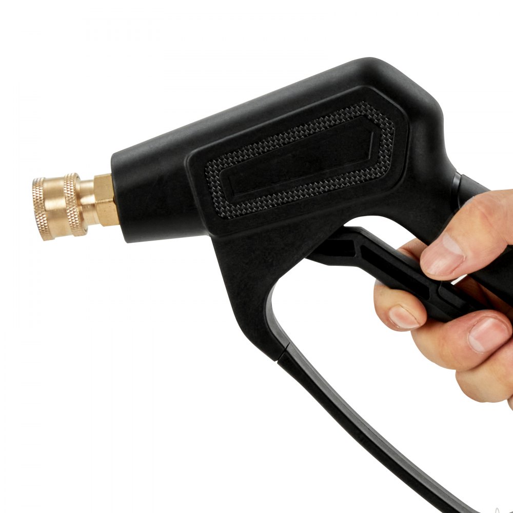 VEVOR Pistola Limpiadora de Alta Presión 4000 PSI Entrada M22-14 mm/M22-15/3/8" Conector de Salida 1/4" Mango de Lavado a Presión de Acero Inoxidable con 5 Colores de Boquillas de Conexión Rápida