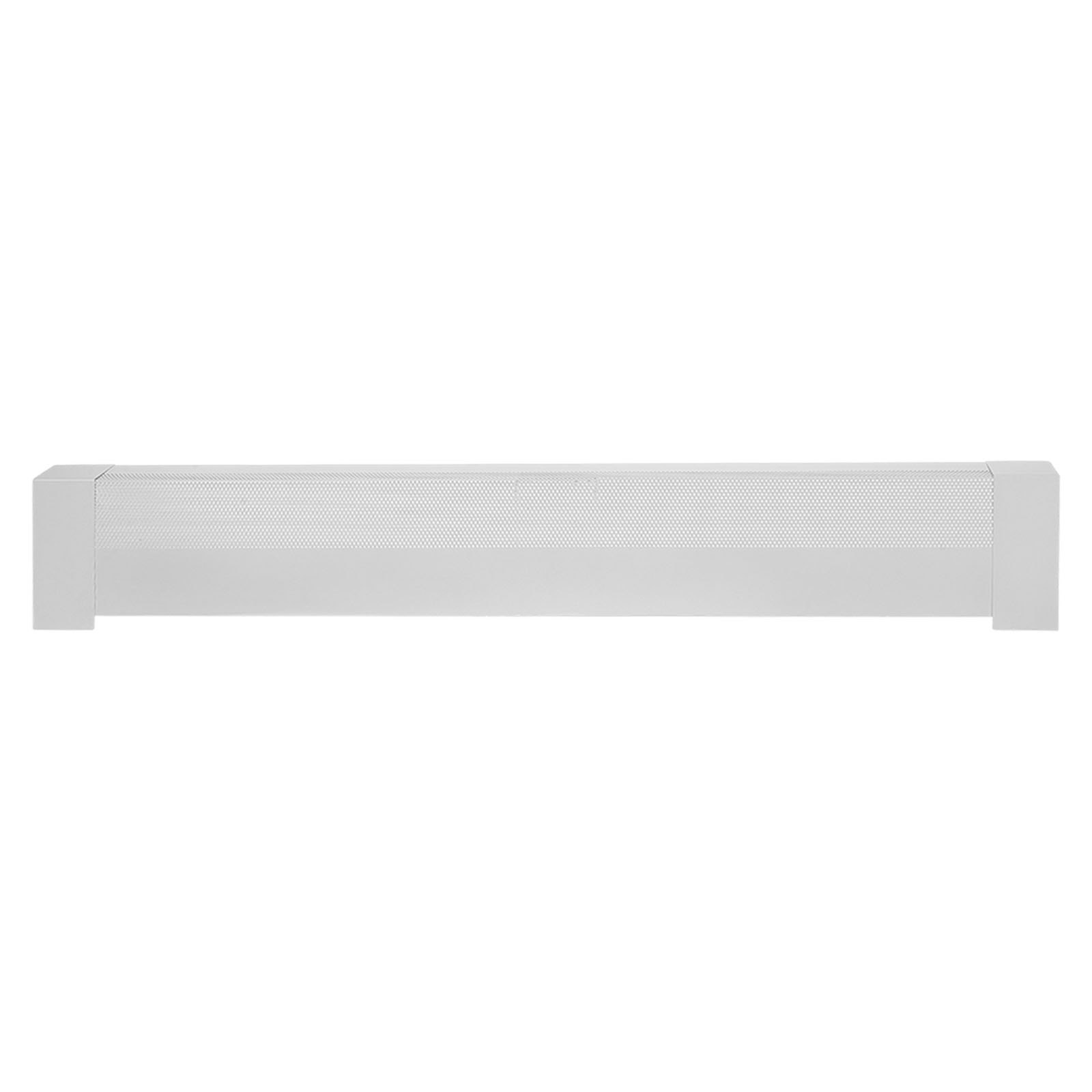 VEVOR Cubierta Frontal Estándar para Zócalo de Radiadores Eléctricos, Serie Básica, 1221 x 80 x 193 mm, Cubierta de Repuesto de Acero Resistente, Agujero Medio Abierto, para Dormitorio, Blanco