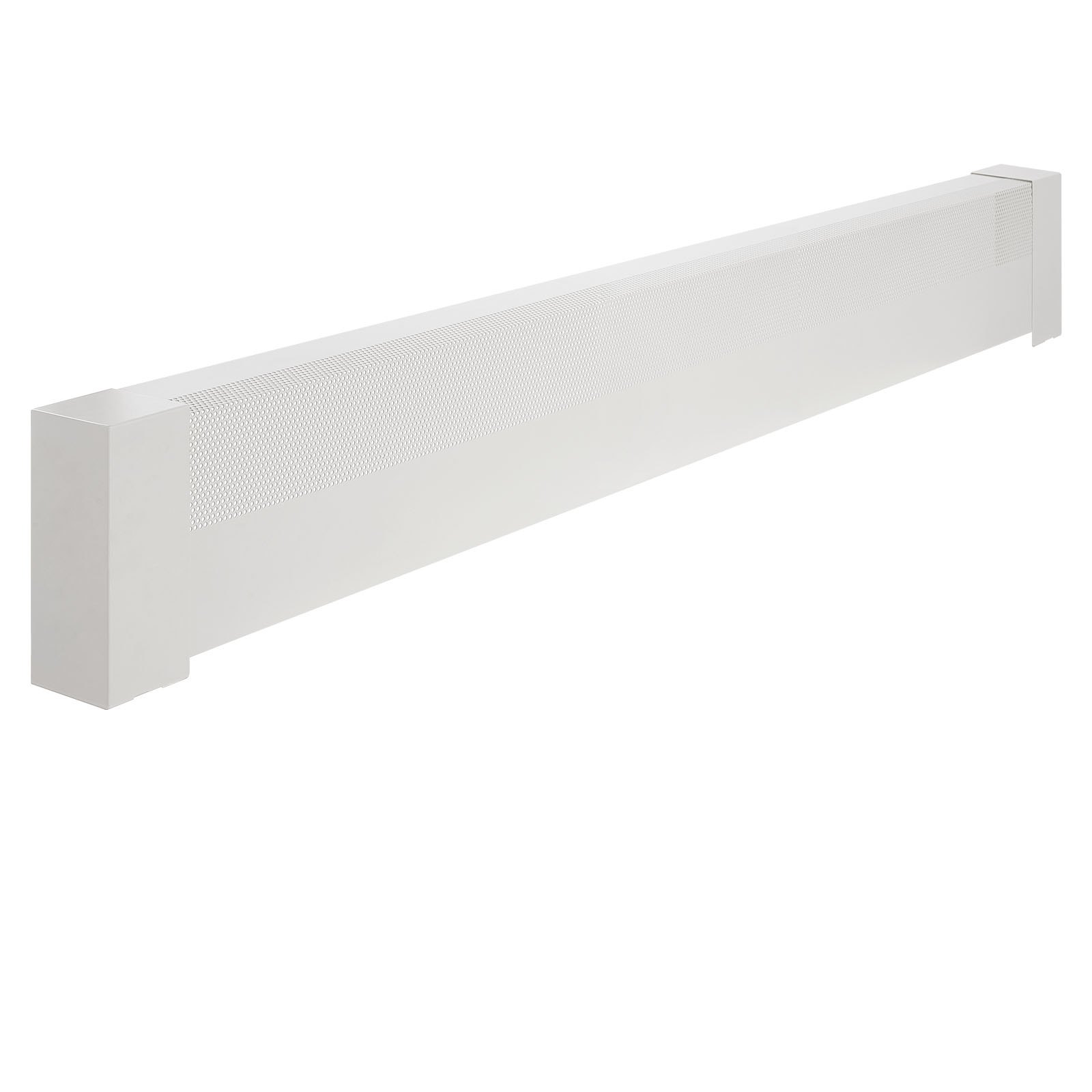VEVOR Cubierta Frontal Estándar de Radiadores Eléctricos para Zócalo, Serie Básica, 1831 x 80 x 193 mm, Cubierta de Repuesto de Acero Resistente, para Dormitorio, Agujero Medio Abierto, Blanco