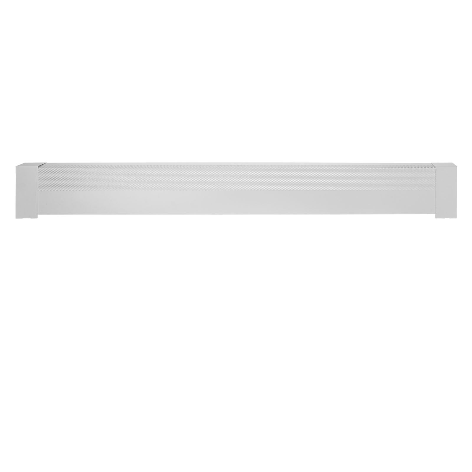 VEVOR Cubierta Frontal Estándar de Radiadores Eléctricos para Zócalo, Serie Básica, 1831 x 80 x 193 mm, Cubierta de Repuesto de Acero Resistente, para Dormitorio, Agujero Medio Abierto, Blanco