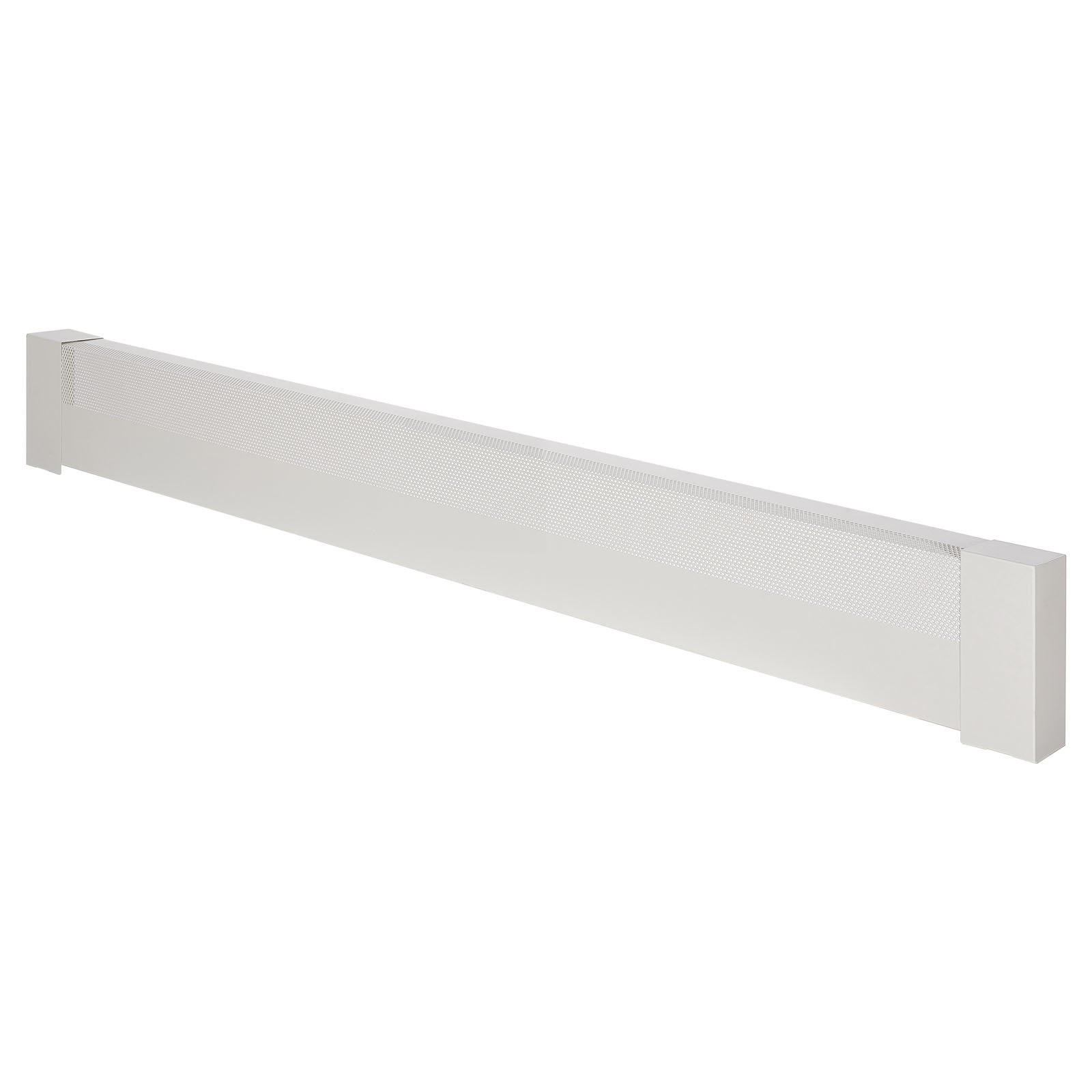 VEVOR Cubierta Frontal Estándar de Radiadores Eléctricos para Zócalo, Serie Básica, 1831 x 80 x 193 mm, Cubierta de Repuesto de Acero Resistente, para Dormitorio, Agujero Medio Abierto, Blanco