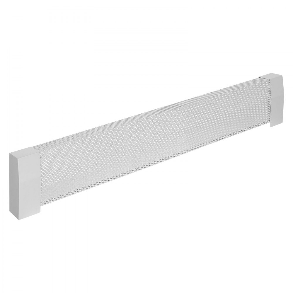 VEVOR Cubierta Frontal Estándar de Radiadores Eléctricos a Zócalo, Serie Premium, 1222 x 81 x 193 mm, Cubierta de Repuesto Acero Resistente, Agujero Completamente Abierto, a Dormitorio, Blanco