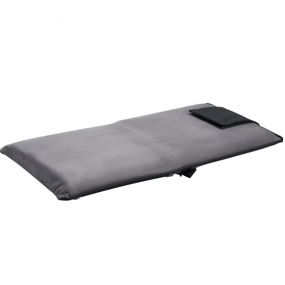 VEVOR Silla de Suelo Ajustable de 6 Posiciones con Respaldo para Meditación, Sillón Plegable 465 x 530 x 520 mm para Leer, Ver Televisión, Sillón Portátil para Niños, Adolescentes y Adultos, Gris