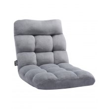 VEVOR Silla de Suelo de 1034 x 572 x 152 mm Sillón Plegable con Respaldo, Gris