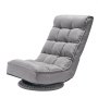 VEVOR Gaming Floor Chair, 360° Swivel Floor Chair with 4 Adjustable Positions, Foldable Backrest and Lumbar Support, Foldable Video Recliner Sofa for Watching TV, Reading, Gaming, Gray