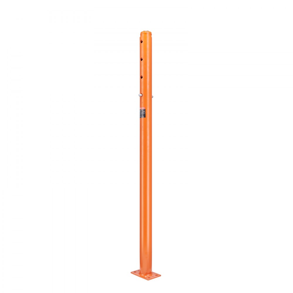 Gato de piso para casa VEVOR, rango de altura de 56" a 100", capacidad de carga máxima de 18000 lb, poste de gato de sótano con viga de soporte ajustable para nivelación, gato telescópico de acero con soporte de elevación para soporte temporal