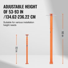 VEVOR Gato de Piso Ajustable para Casa Rango de Elevación de 134,62-236,22 cm