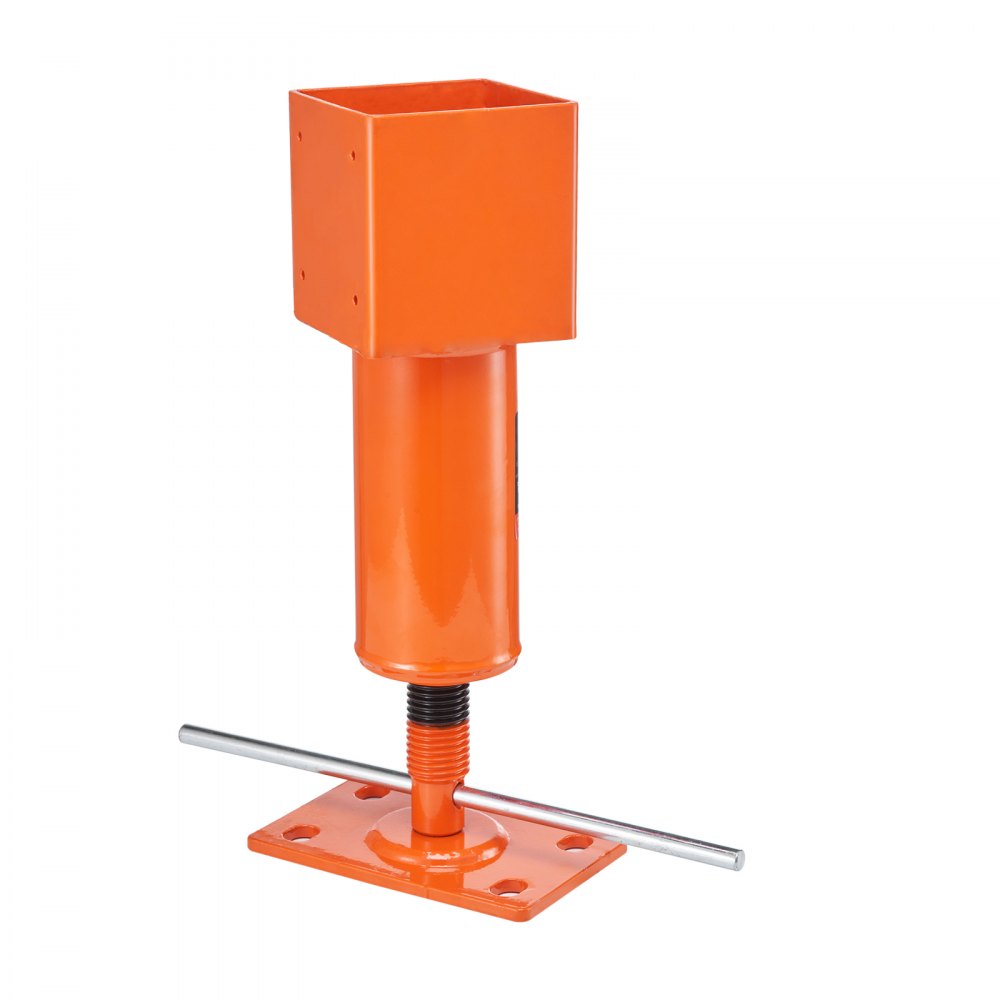 Poste de gato de tornillo VEVOR, 4" x 4", rango de altura de 13,2" a 18,7", capacidad de carga máxima de 24700 lb, gato de tierra ajustable, poste de gato de casa temporal para nivelar el hogar, levantar el piso, el sótano, el espacio de acceso, la viga de tierra