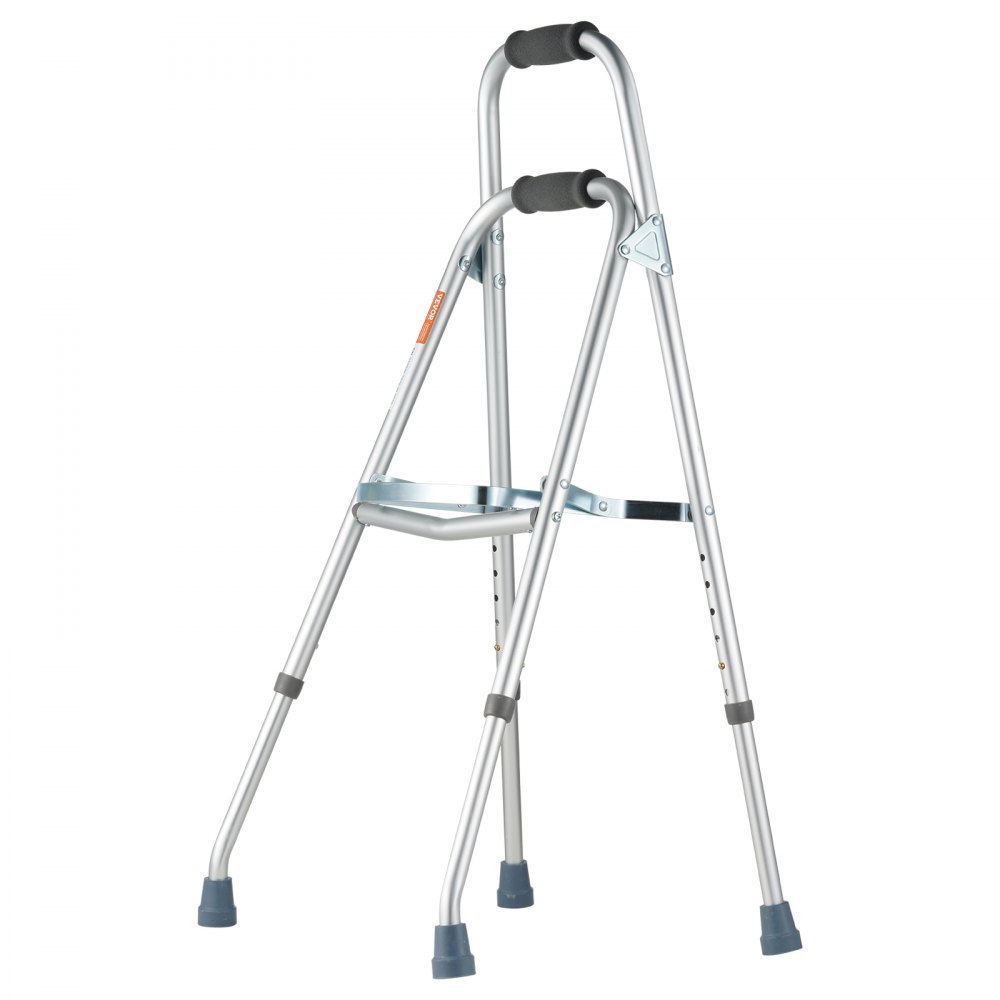 Andador plegable VEVOR Hemi Walker, andador plegable de un brazo para personas mayores con altura ajustable en 6 niveles, aluminio liviano | Ayuda de movilidad lateral con una sola mano para personas mayores discapacitadas, hasta 350 libras