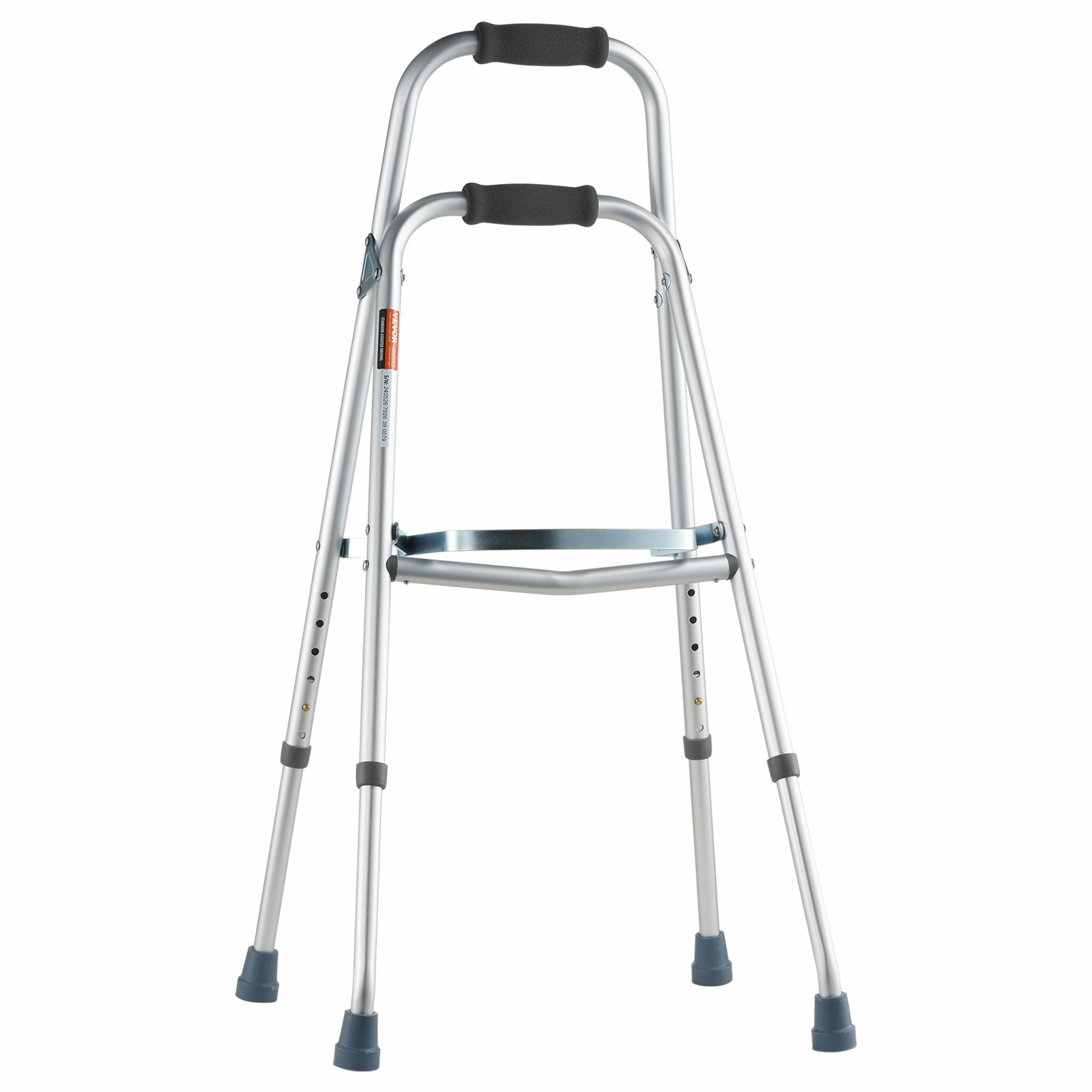 Andador plegable VEVOR Hemi Walker, andador plegable de un brazo para personas mayores con altura ajustable en 6 niveles, aluminio liviano | Ayuda de movilidad lateral con una sola mano para personas mayores discapacitadas, hasta 350 libras