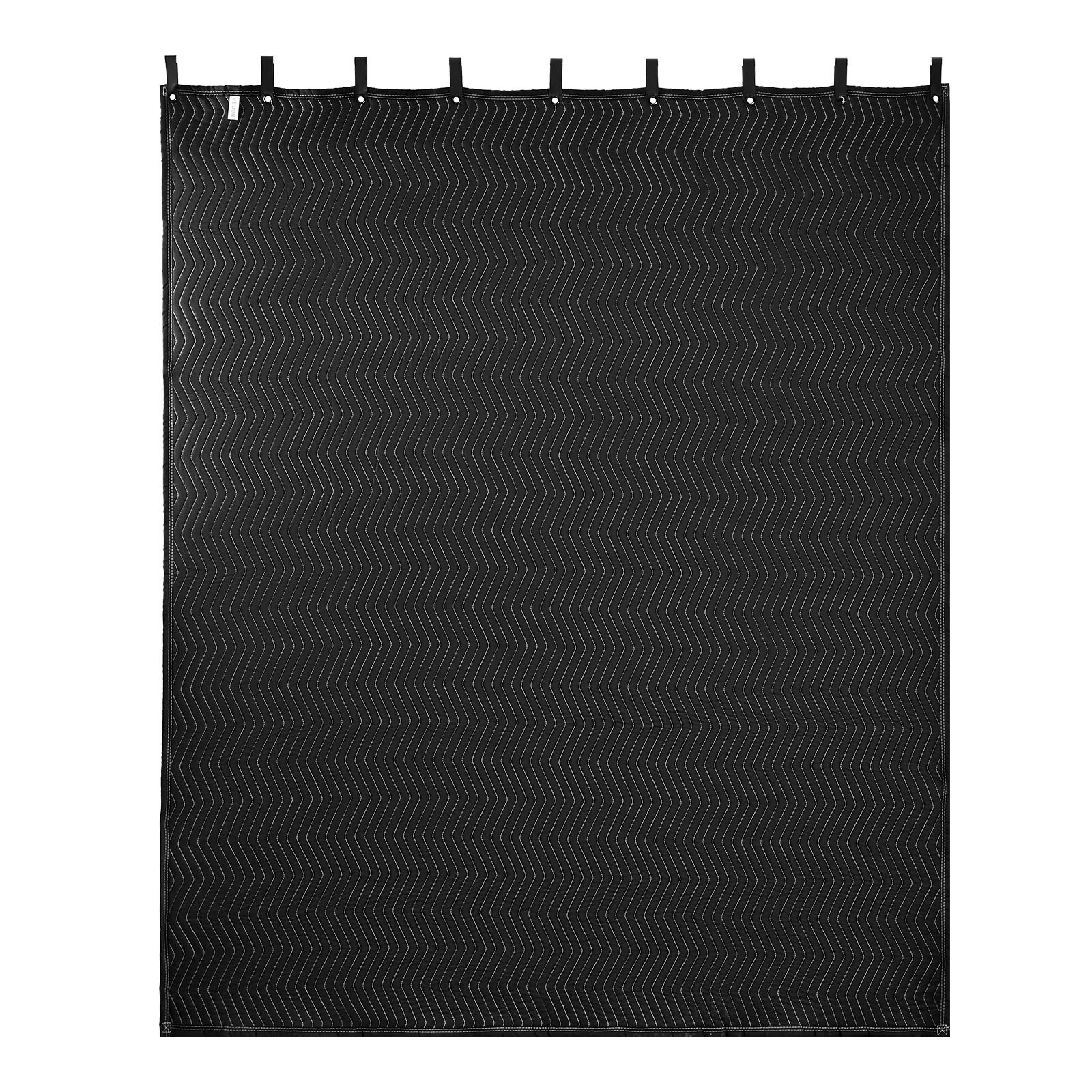 VEVOR Mantas Insonorizantes 2 Piezas, Manta de Amortiguación Acústica Espesa 2438 x 2032 mm con Ojales, Cortinas Insonorizadas para Estudio, Bloqueador de Luz y Grabación de Música para Ventanas