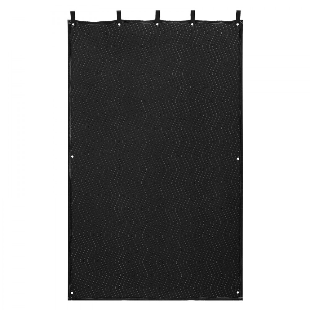 VEVOR Sound Dampening Blankets, Soundproof Curtains with 2032 x 1219 mm, Soundproof Blanket with Grommets, Studio Grommeted Blanket, for Window, Door, Light Blocker, Music Recording, Black