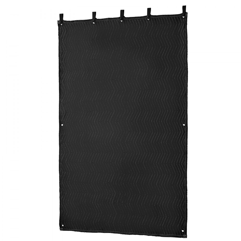 VEVOR Sound Dampening Blankets, Soundproof Curtains with 2032 x 1219 mm, Soundproof Blanket with Grommets, Studio Grommeted Blanket, for Window, Door, Light Blocker, Music Recording, Black