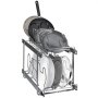 VEVOR Almacenamiento extensible para tapas de ollas, organizador de sartenes de 2 niveles, 30,5 x 57,5 ​​x 46,5 cm, estante para ollas con divisor ajustable, estante para ollas, utensilios de cocina p