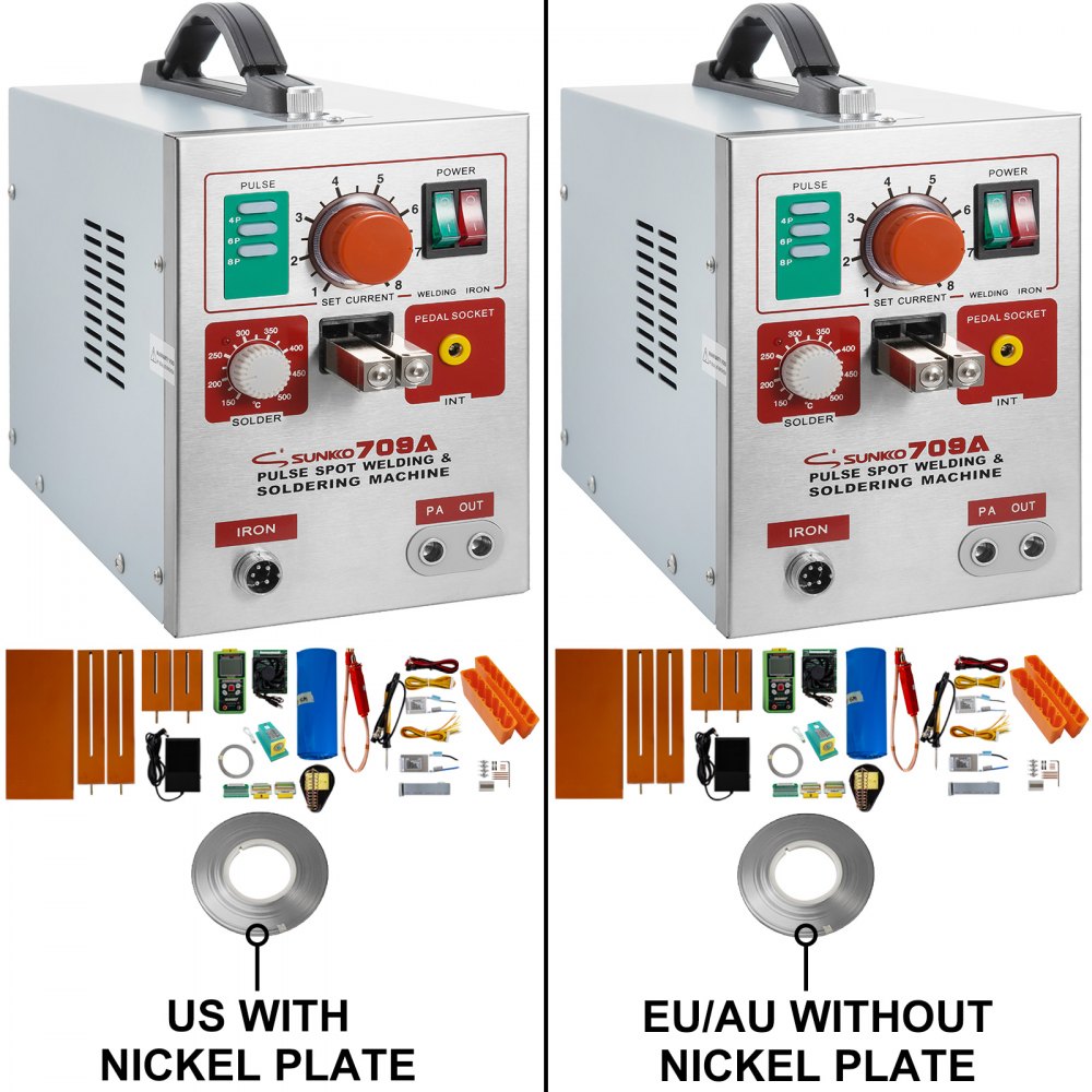 Soldador Por Puntos De Batería 709a 1900w Para Conector De Pedal 18650 Accesorio