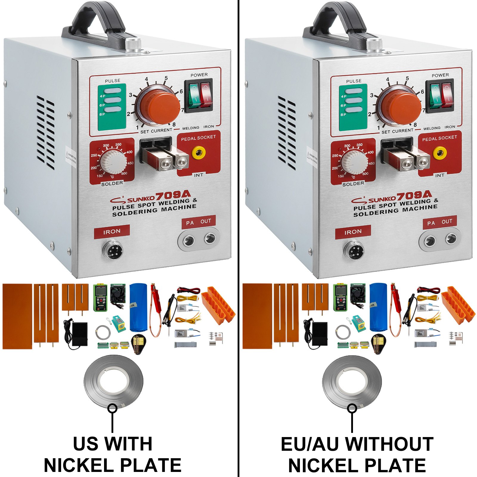 Soldador Por Puntos De Batería 709a 1900w Para Conector De Pedal 18650 Accesorio
